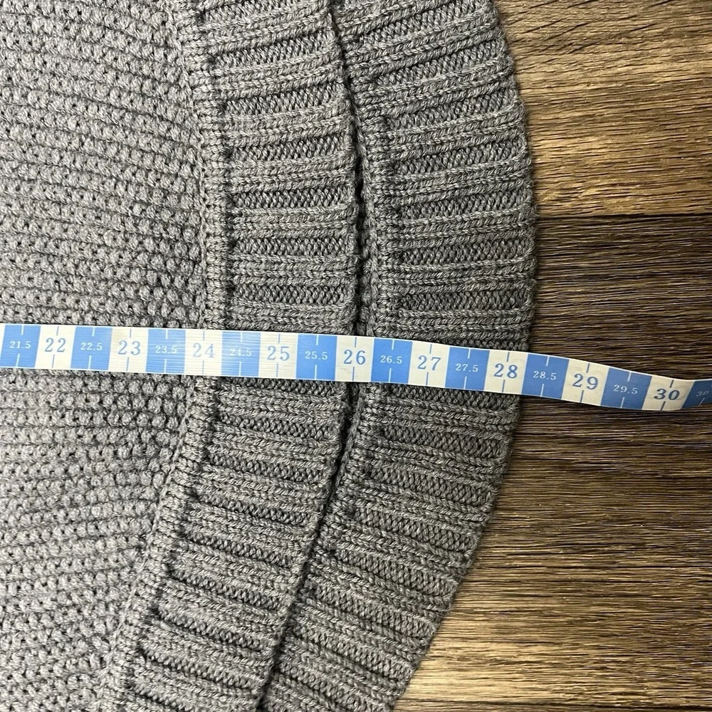Lululemon Passage Women's Size 4 Sweater Heather Grey Chunky Knit Oversized